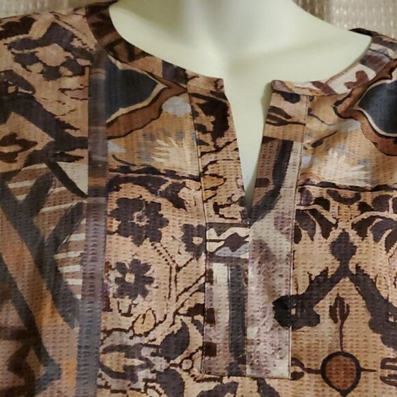 Chicos Blouse Size 1 - Picture 3 of 7